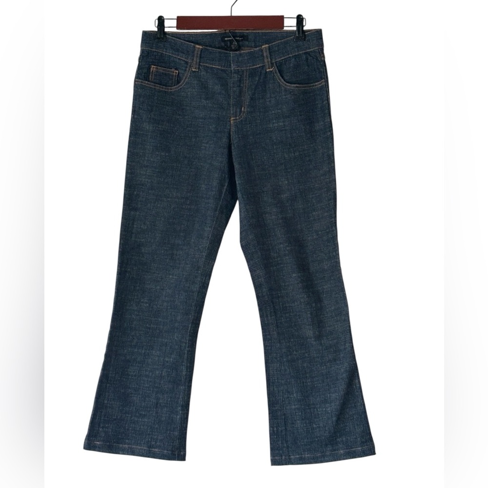 Kenneth Cole Stretch Dark Wash Ankle Flare Denim Jeans